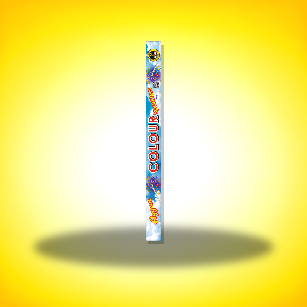 50 CM COLOURED SPARKLERS
